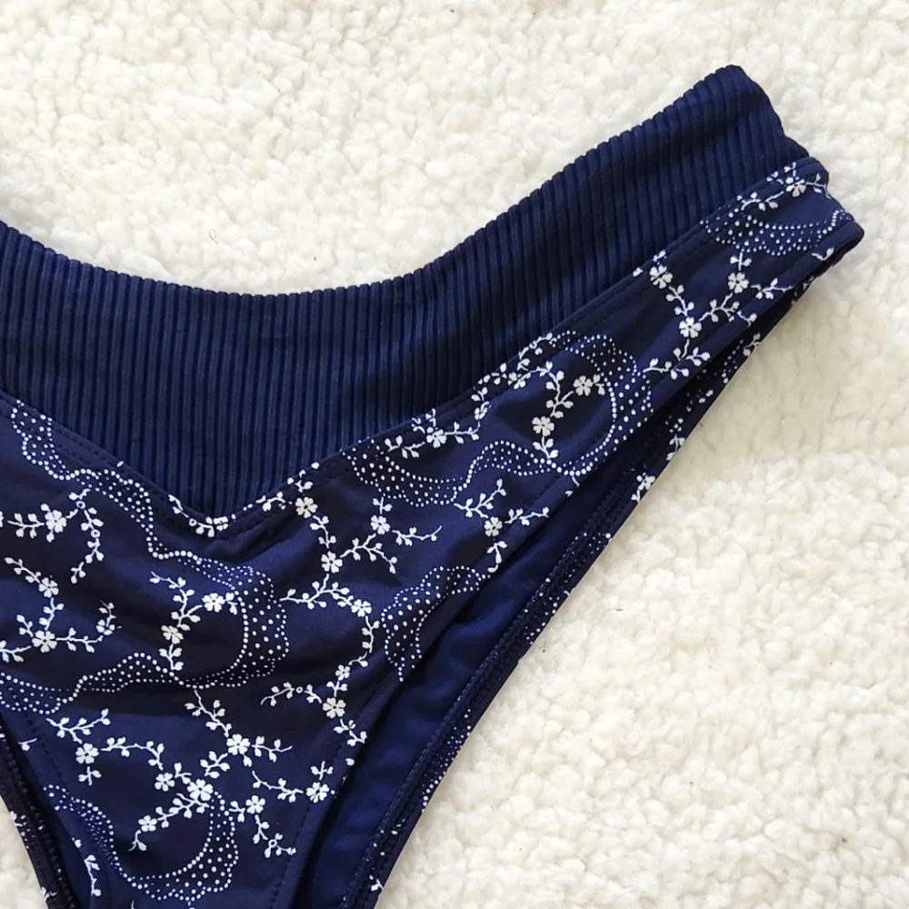 New!Frankie's Bikinis‎ Bellamy Ribbed Bikini Bottom